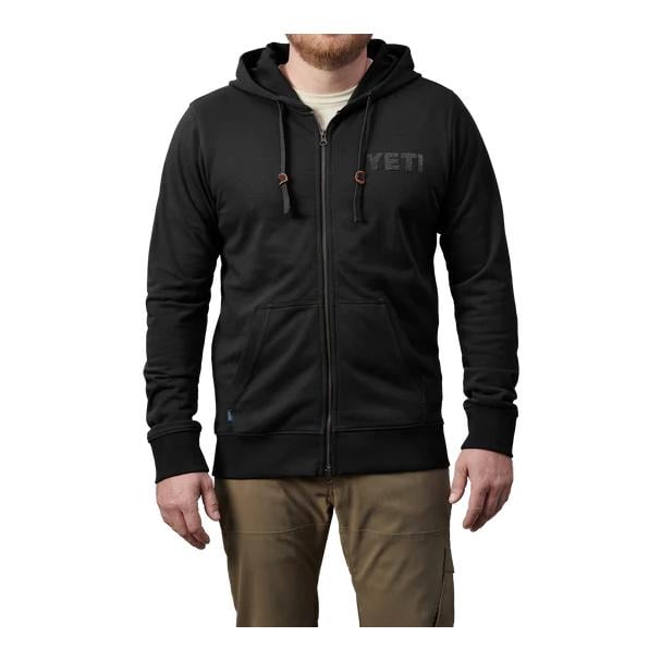 Logo Badge Fleece Hoodie Full Zip - Hoodie
