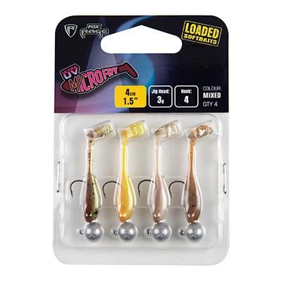 FOX Rage Ultra UV Micro Fry Mixed Loaded -  Gummiköder montiert