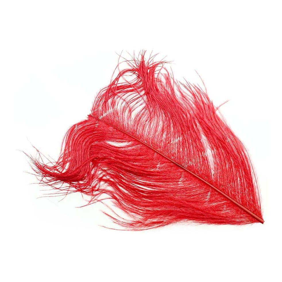 Wapsi Ostrich Herl - Red - Strauss