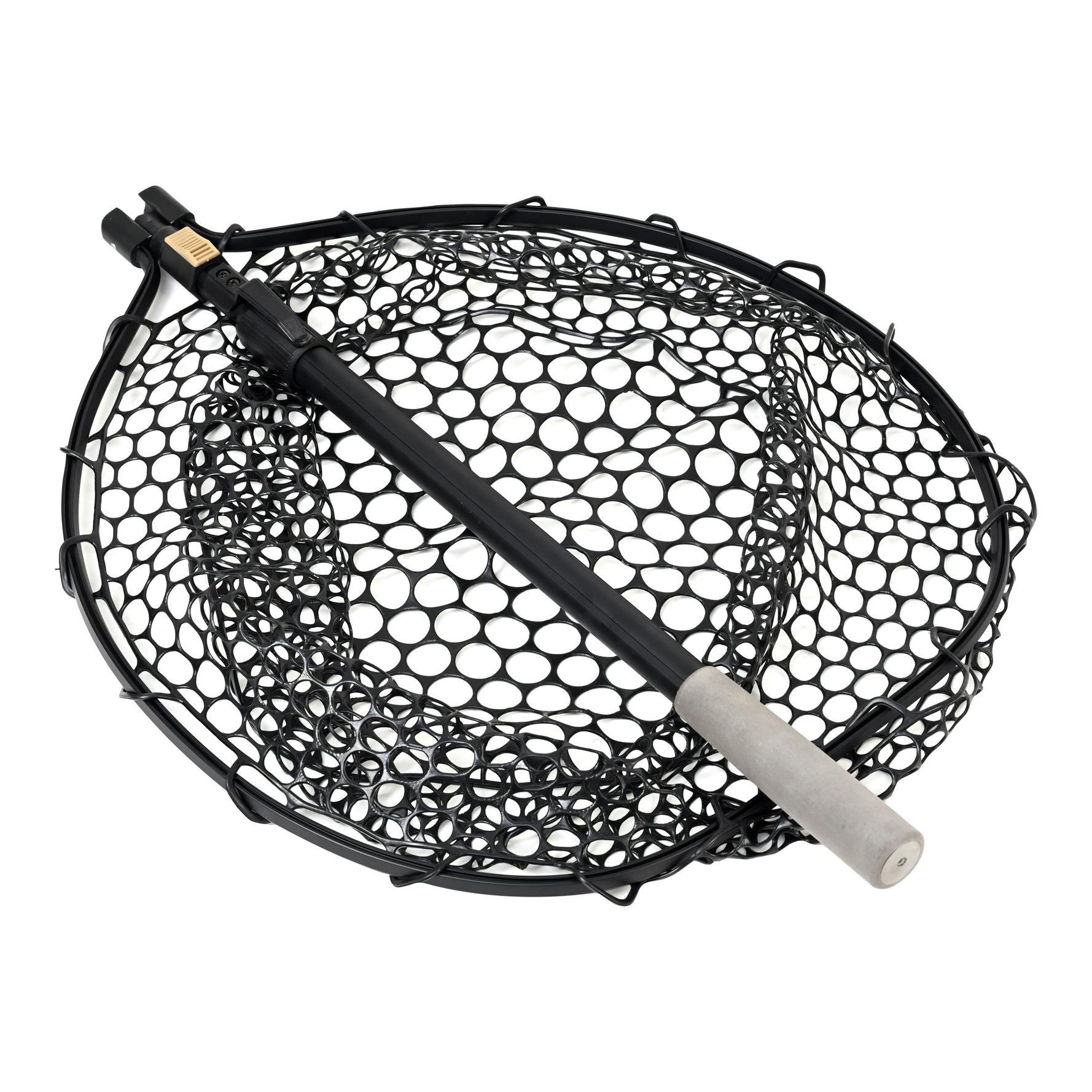 W3 C&R Adjustable Full Rubber Mesh Landing Net - Feumer