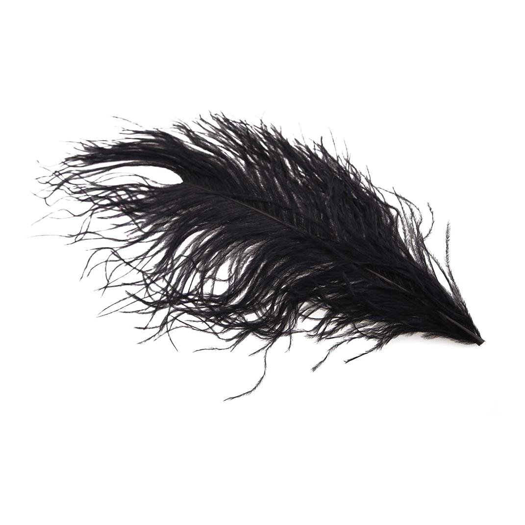Image of Wapsi Ostrich Herl - Black - Strauss bei fischen.ch