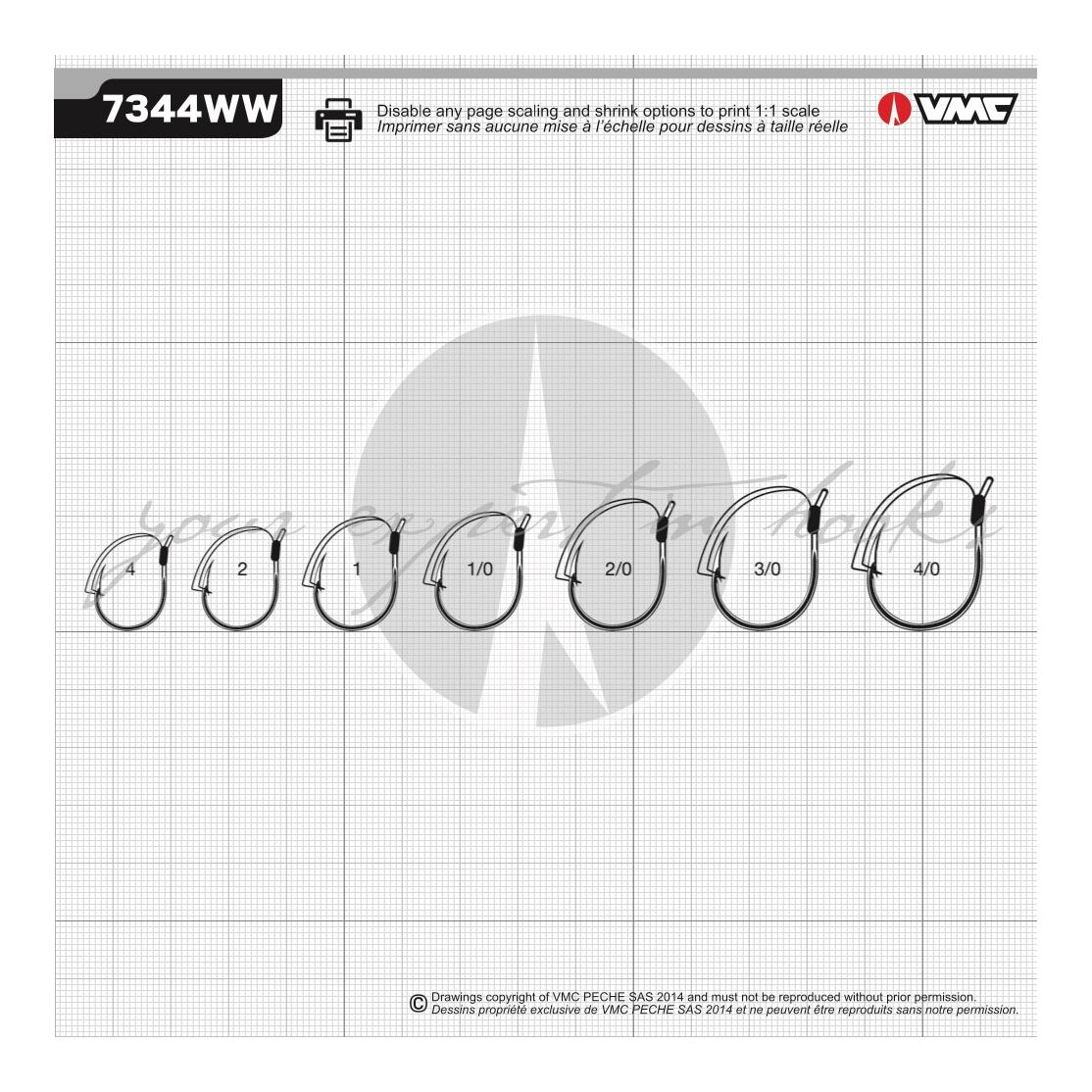 7344WW BN Wacky Weedless - Wacky-Haken