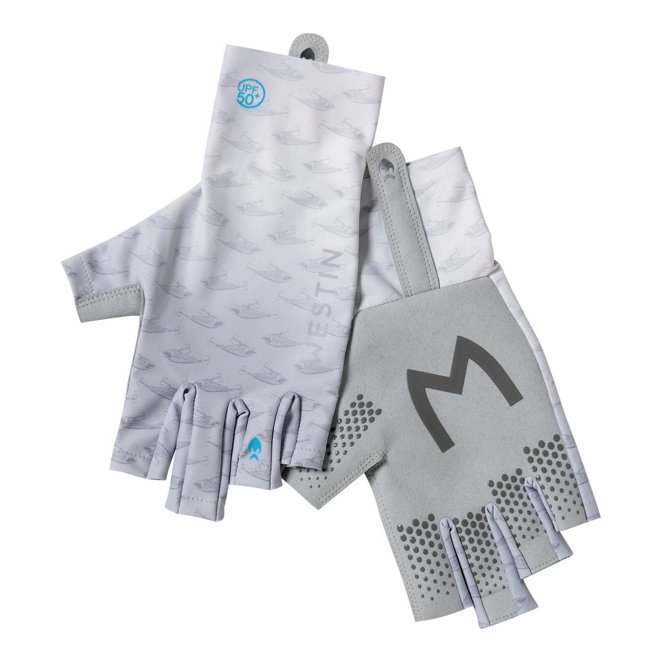Westin Solar UPF Half Finger Glove - UV Handschuh - Grey -