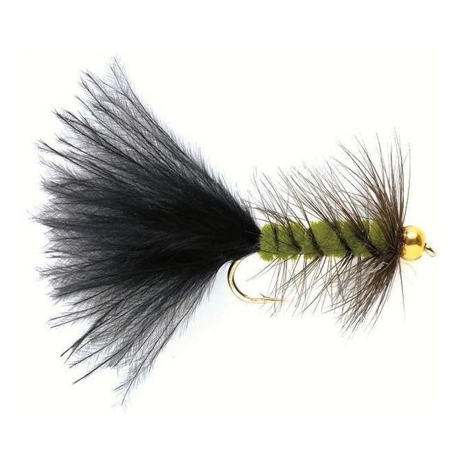 Fulling Mill Wooly Bugger White Skullhead - Trout Flies