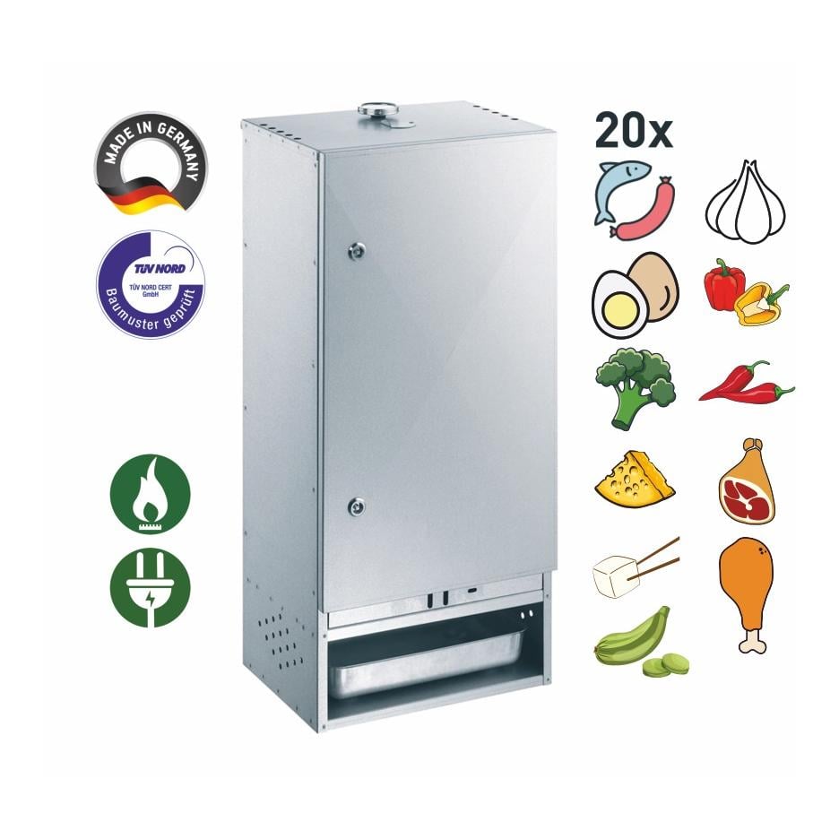 Peetz Räucherofen mit Tür 630 - aluminiertes Feinblech