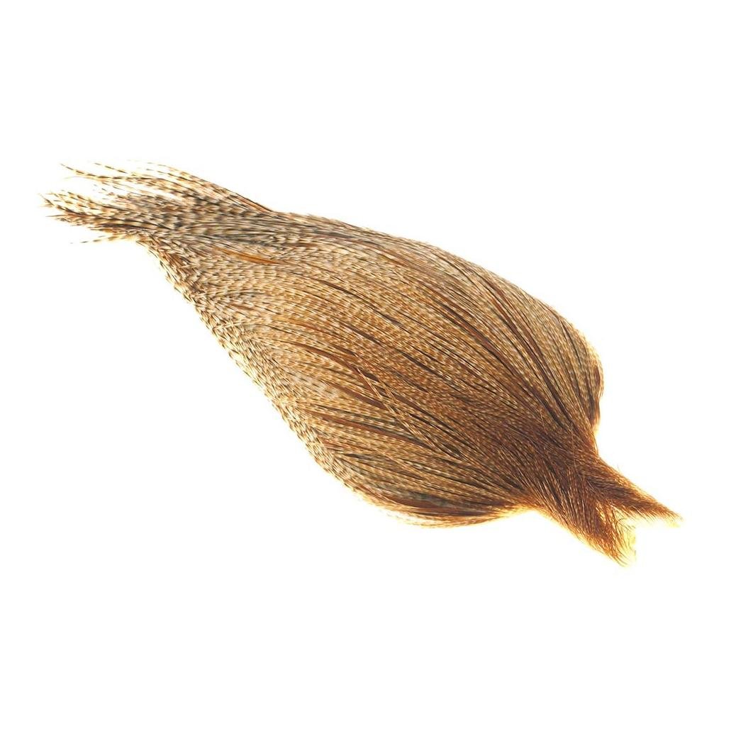 Image of Whiting Dry Fly Hackle - Barred Medium Ginger - Balg/Cape bei fischen.ch