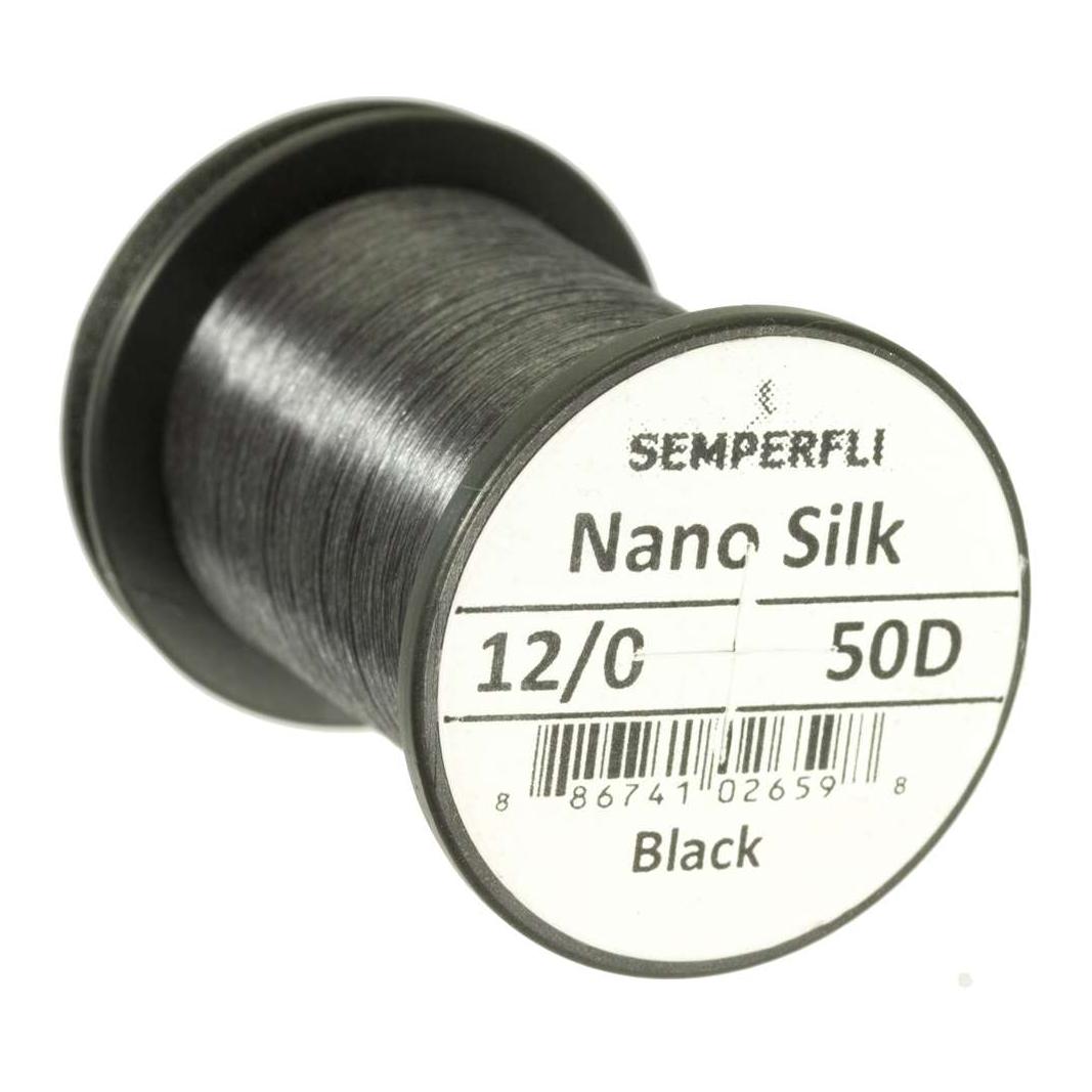 Image of Semperfli Nano Silk 50D - Black - Bindefaden bei fischen.ch