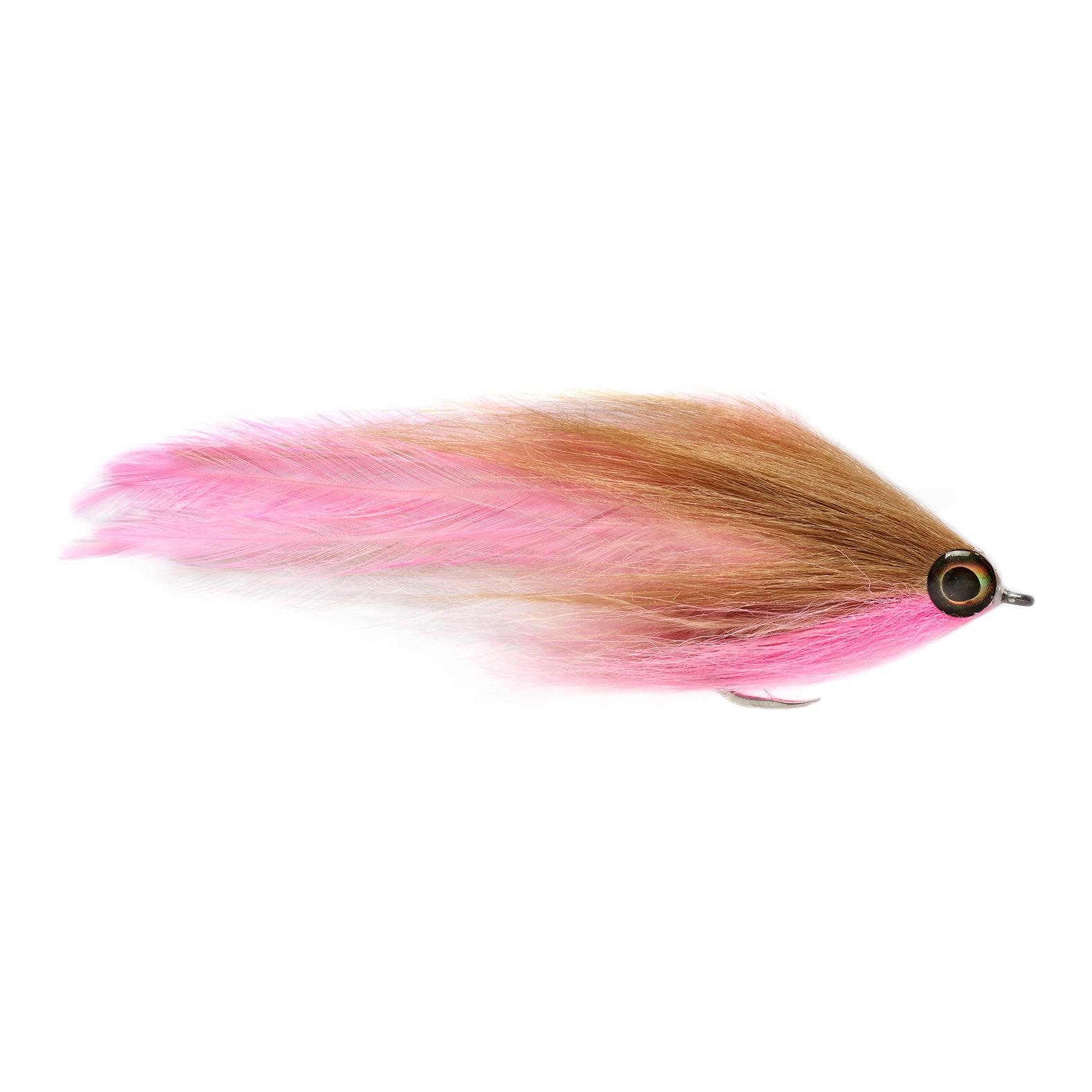 Image of Fulling Mill Two Tone Brushy Tan & Pink - Streamer - Tan/Pink - bei fischen.ch