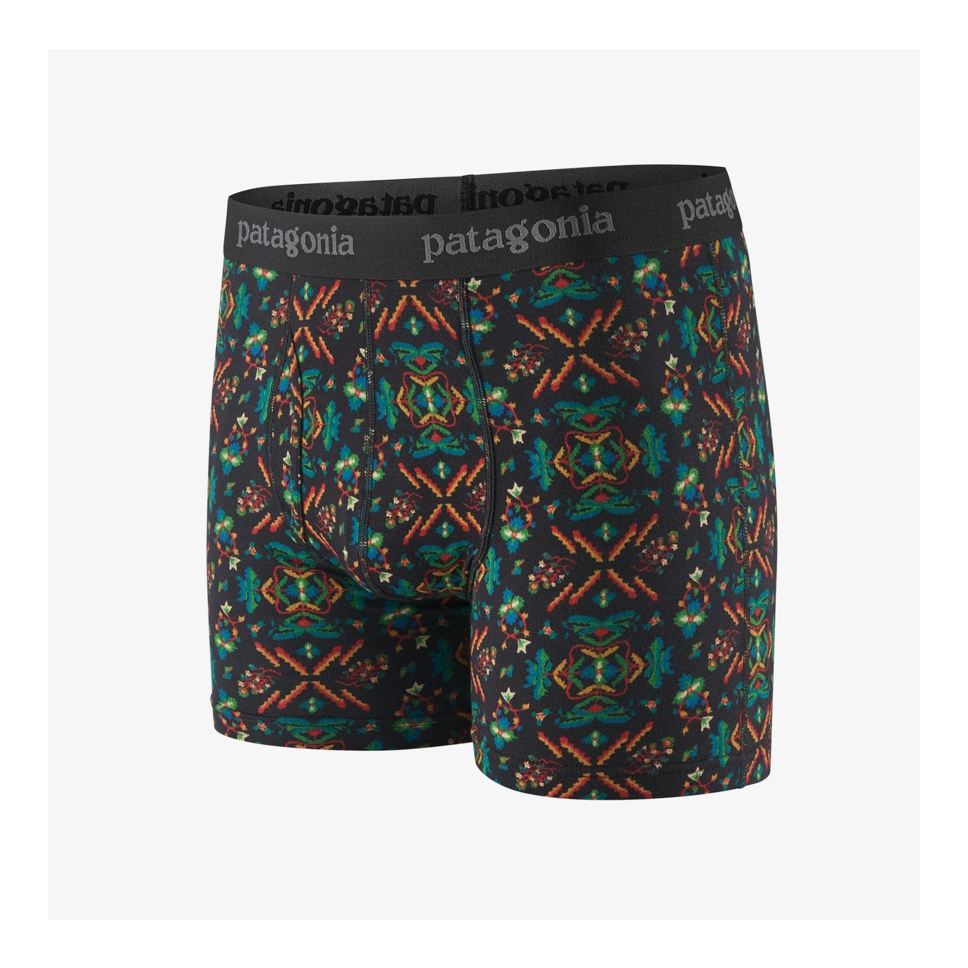 Image of Patagonia M's Essential Boxer Briefs 3in. Forest Floor: Ink Black - Unterhosen bei fischen.ch
