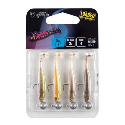 FOX Rage Ultra UV Micro Tiddler Fast Mixed Loaded - Gummiköder montiert