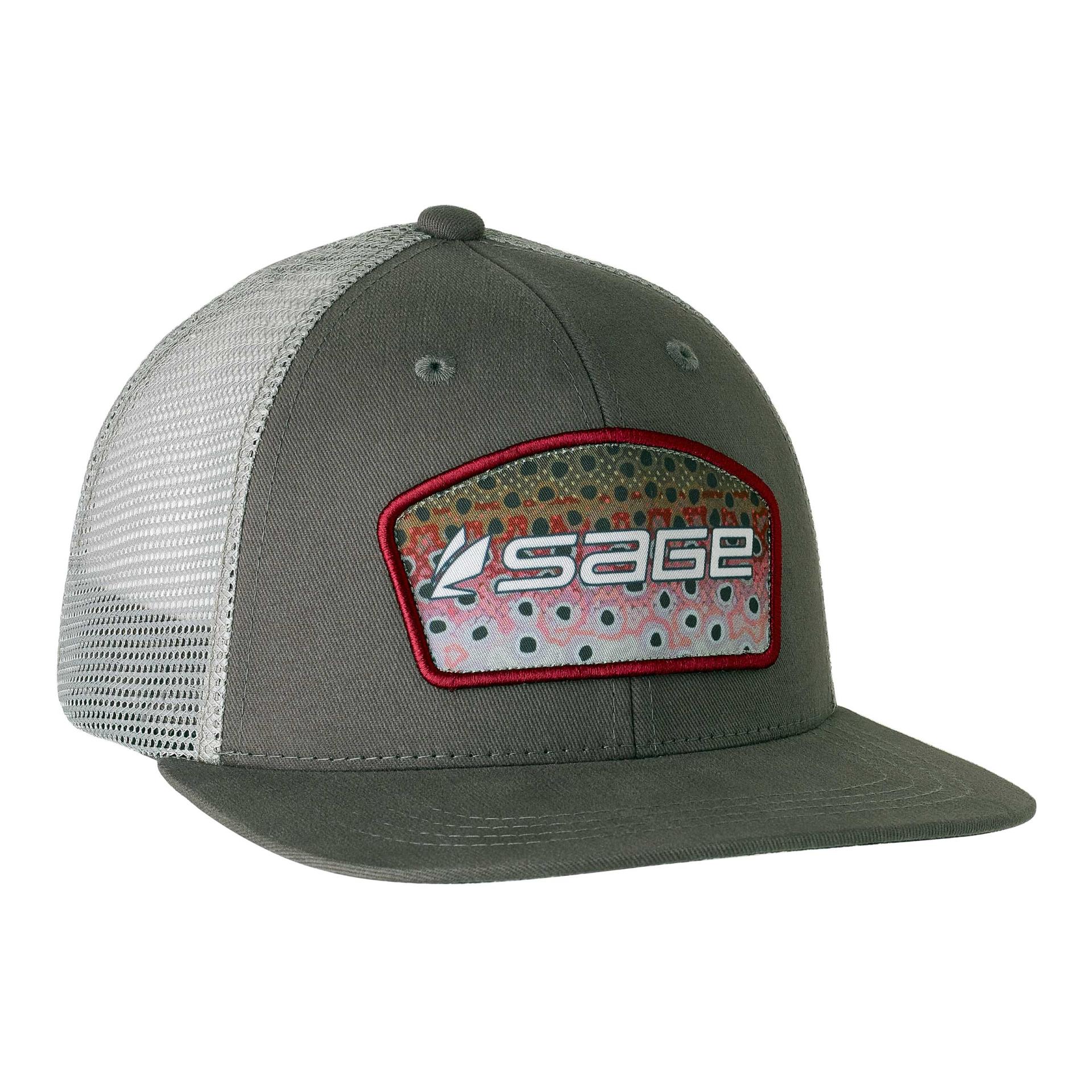 Sage Hat Patch Trucker Rainbow Trout - Cap