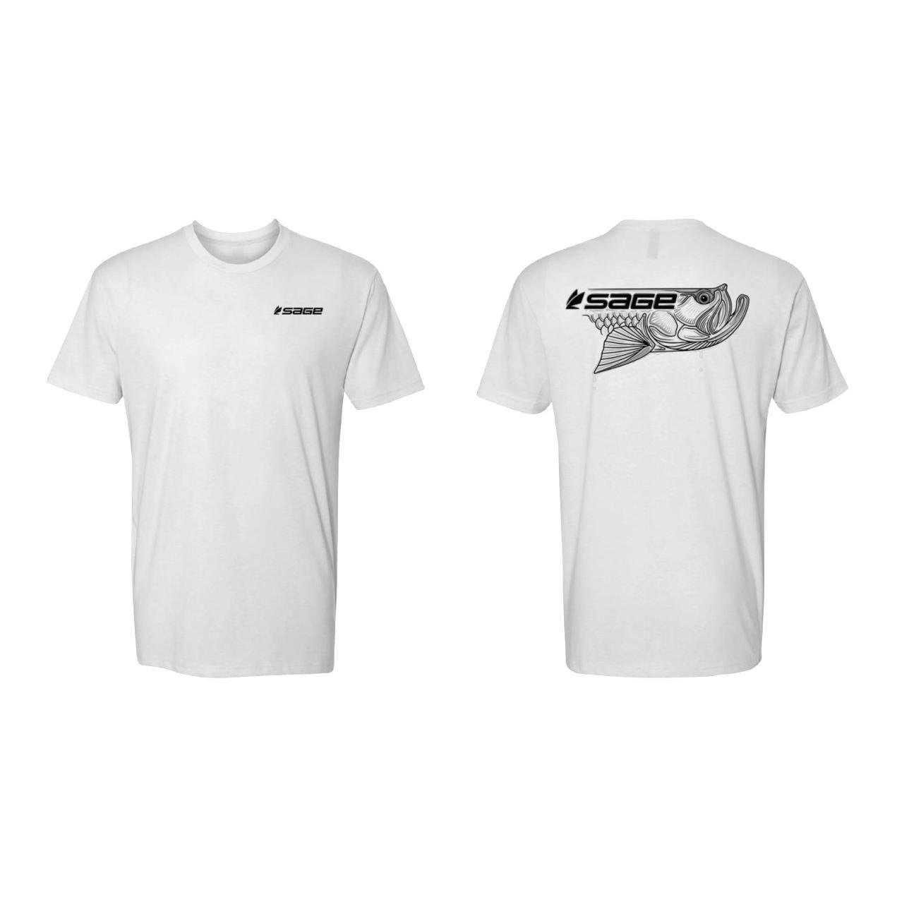 Sage Dripping Fish Tee Tarpon – T-shirt - White
