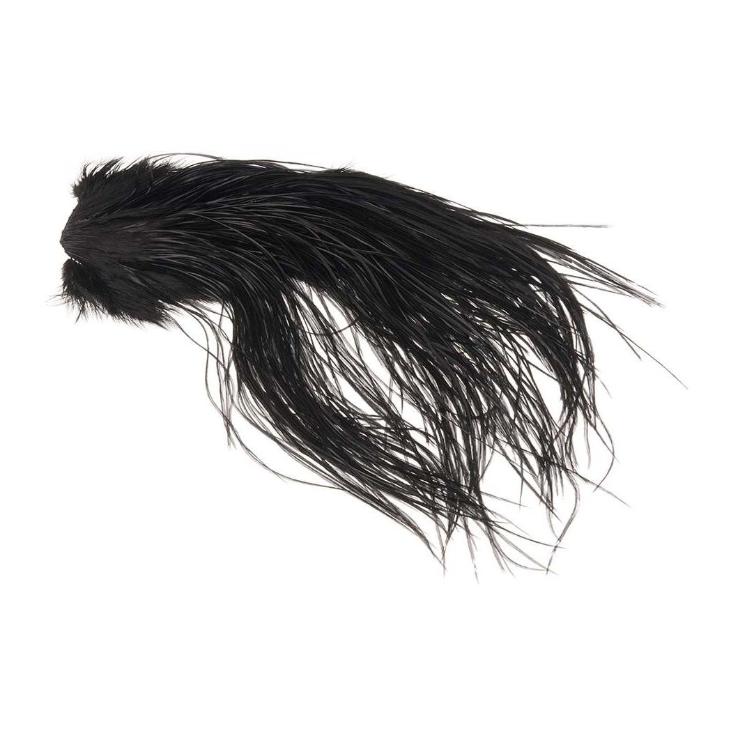 Image of Whiting Dry Fly Hackle Saddle Black - Sattel bei fischen.ch