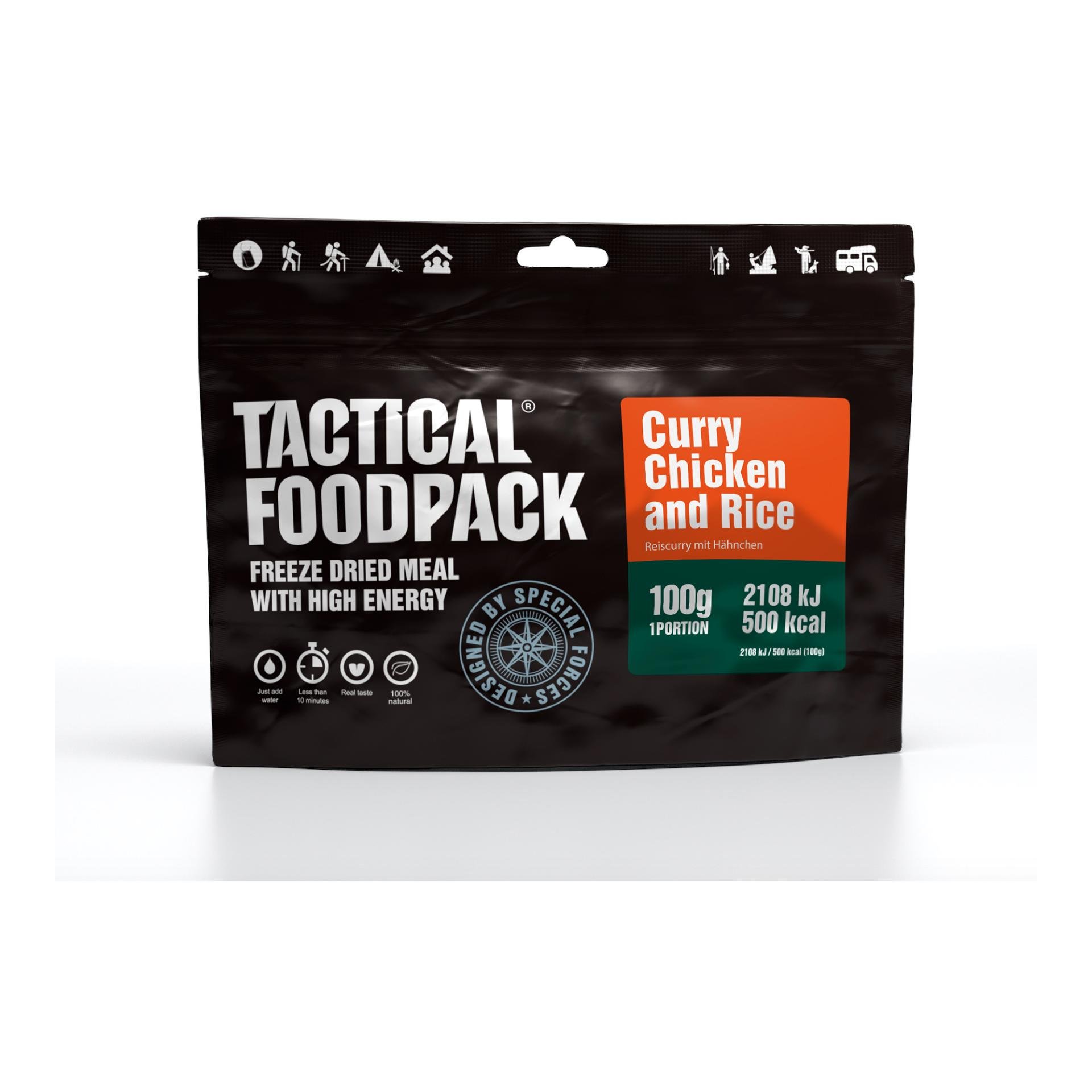 Image of Tactical Foodpack Curry Chicken and Rice - Schwarz - bei fischen.ch