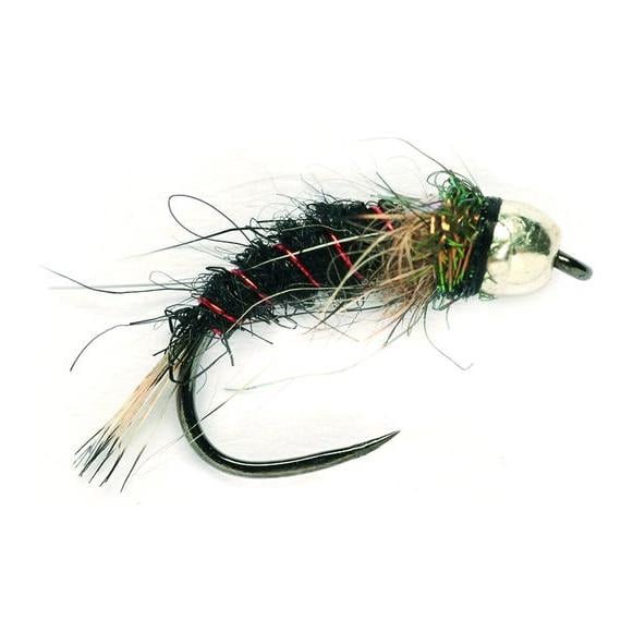 Image of Fulling Mill Silber & Schwarz Tungsten o.W. - Nymphe bei fischen.ch