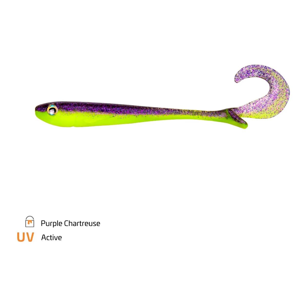 Zeck Baby Butcher - Gummiköder - Purple Chartreuse -