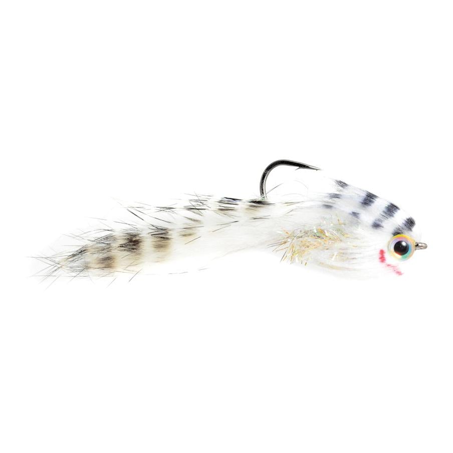 Image of Fulling Mill Belly Scratcher Minnow - White/Black - Streamer bei fischen.ch