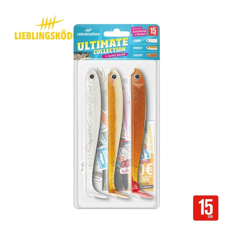 Ultimate Collection klares Wasser - Gummiköder-Set