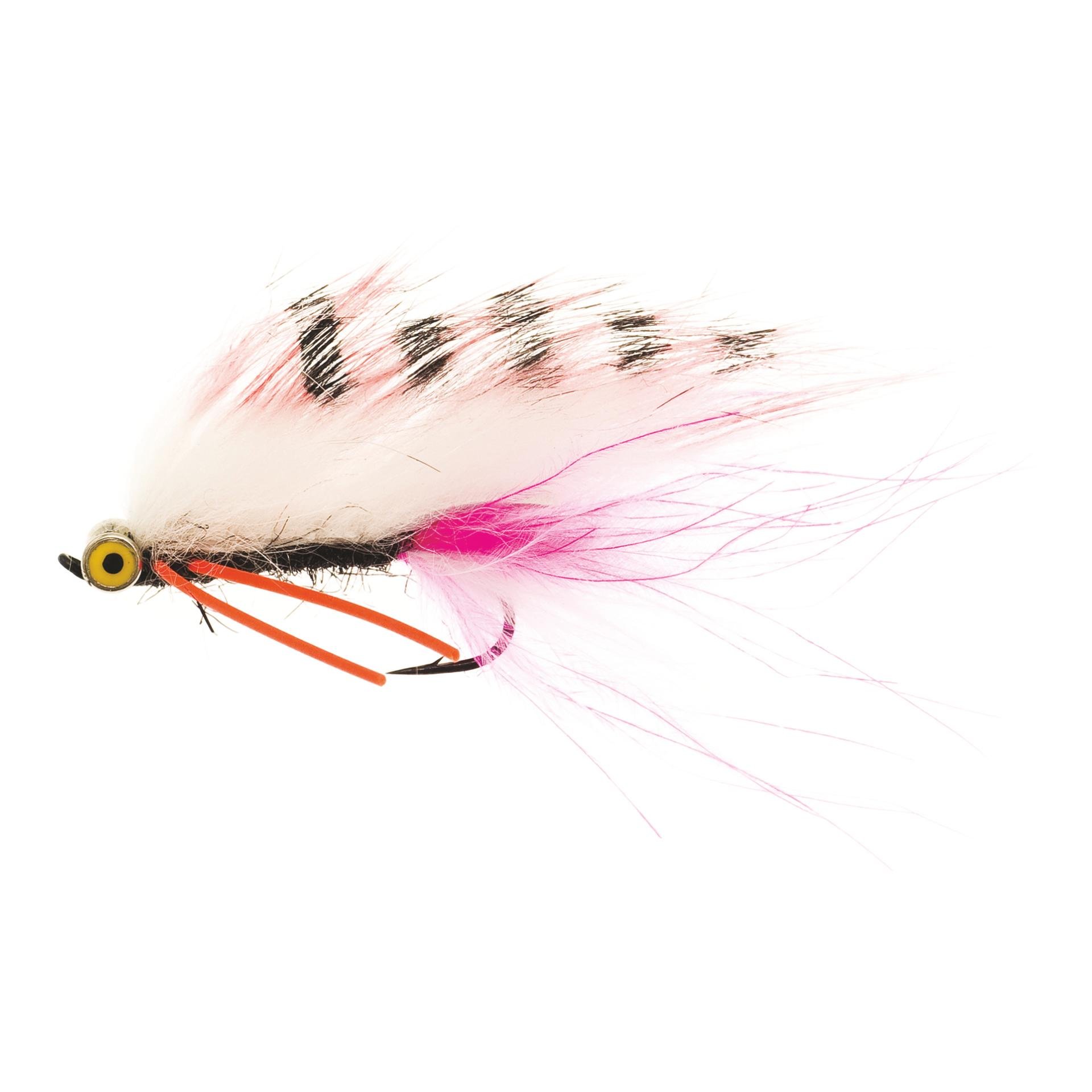 Unique Flies Zonky Pink/White - Streamer