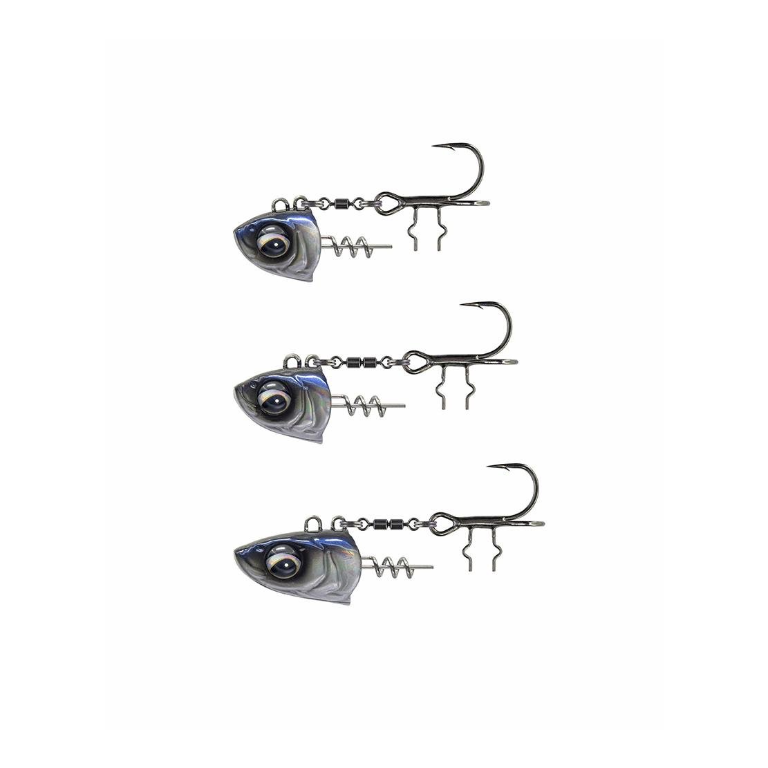 Savage Gear Monster Vertical Heads Tête de jig White Fish