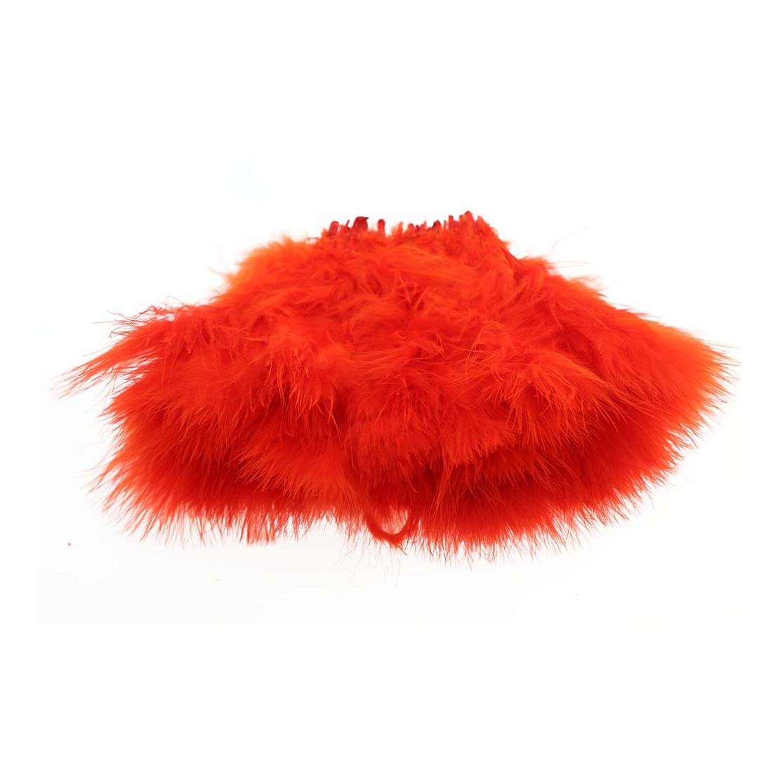 Marabou Blood Quill - Fl. Fire Orange