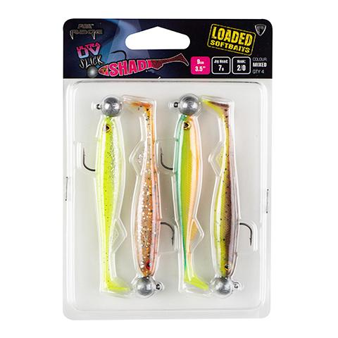 Ultra UV Slick Shad Loaded -  Gummiköder montiert