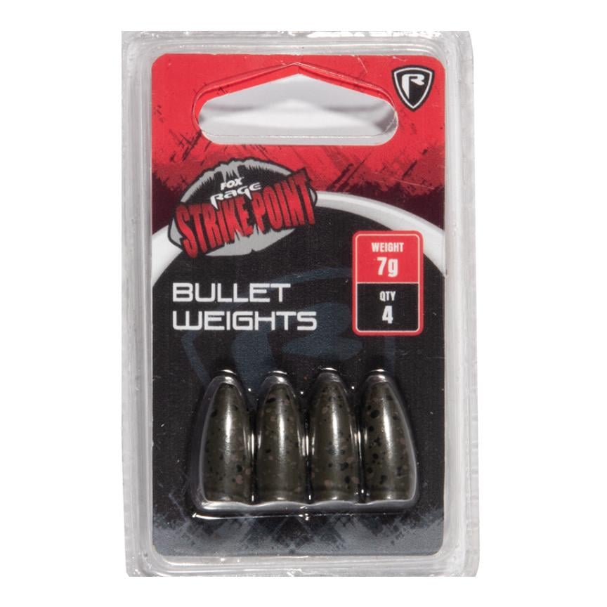 Rage Strike Point Bullet Weights 5g x 4