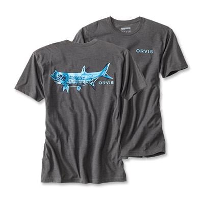 Image of Orvis Tarpon Bones Charcoal - T-Shirt bei fischen.ch