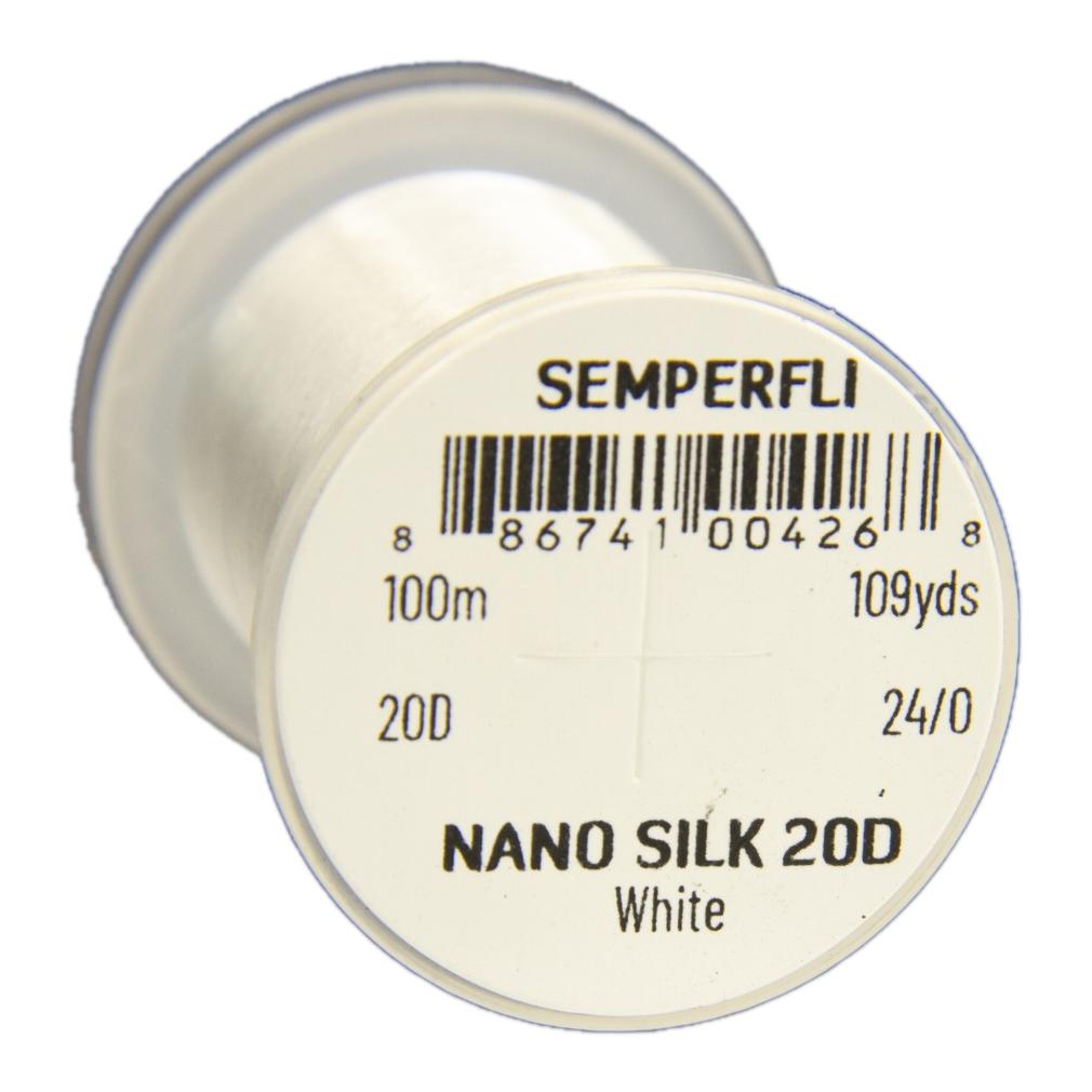 Image of Semperfli Nano Silk Pro 20D - White - Bindefaden bei fischen.ch