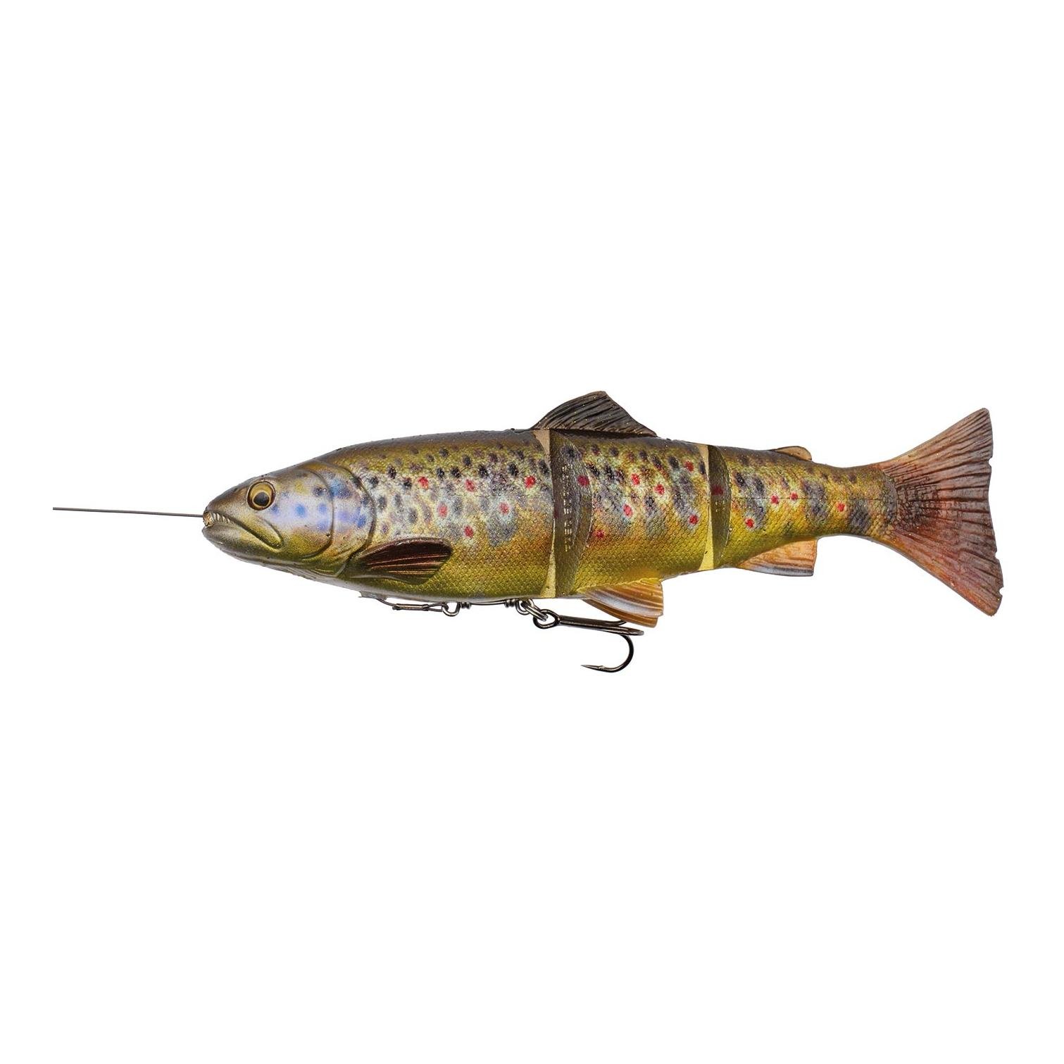 Image of Savage Gear 4D Line Thru Trout Dark Brown Trout SS - Swimbait bei fischen.ch