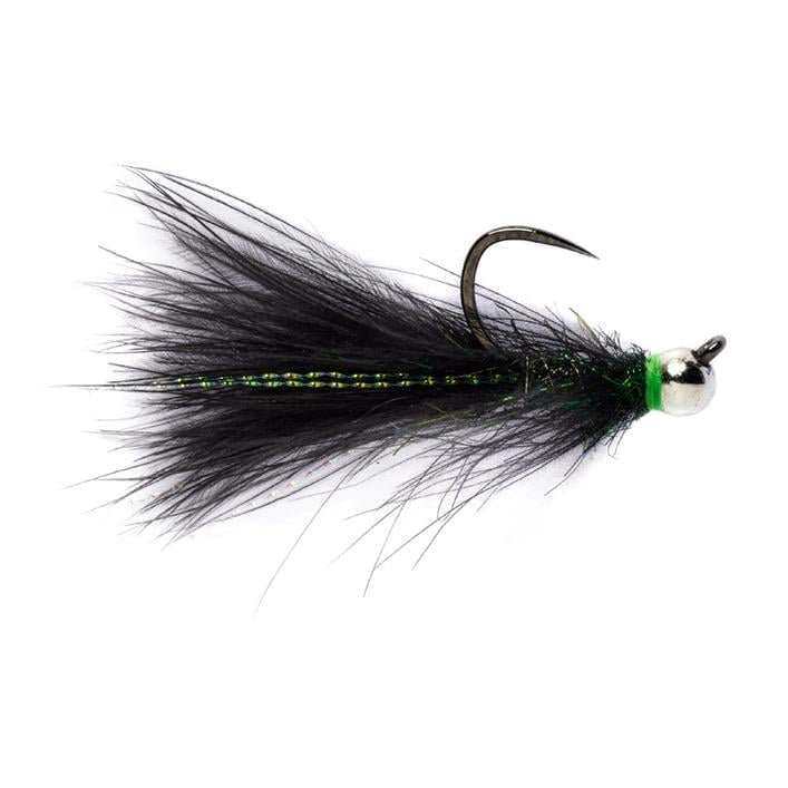 Image of Fulling Mill CdC Jig Streamer Black o.W. - Streamer bei fischen.ch