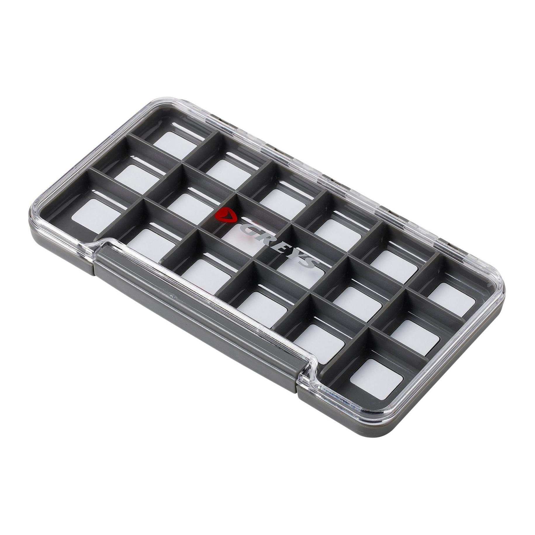 Greys Slim Waterproof Fly Box 18 Compartments - Fliegenbox