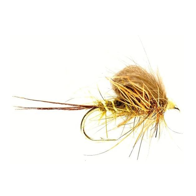 Image of Fulling Mill Taff’s CDC Dark Olive Emerger - Trockenfliege bei fischen.ch