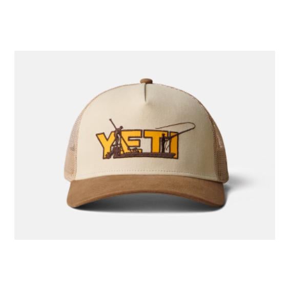 Image of YETI Skiff Hat Offshore Trucker Hat - Cap - Khaki Alpine Yellow - bei fischen.ch