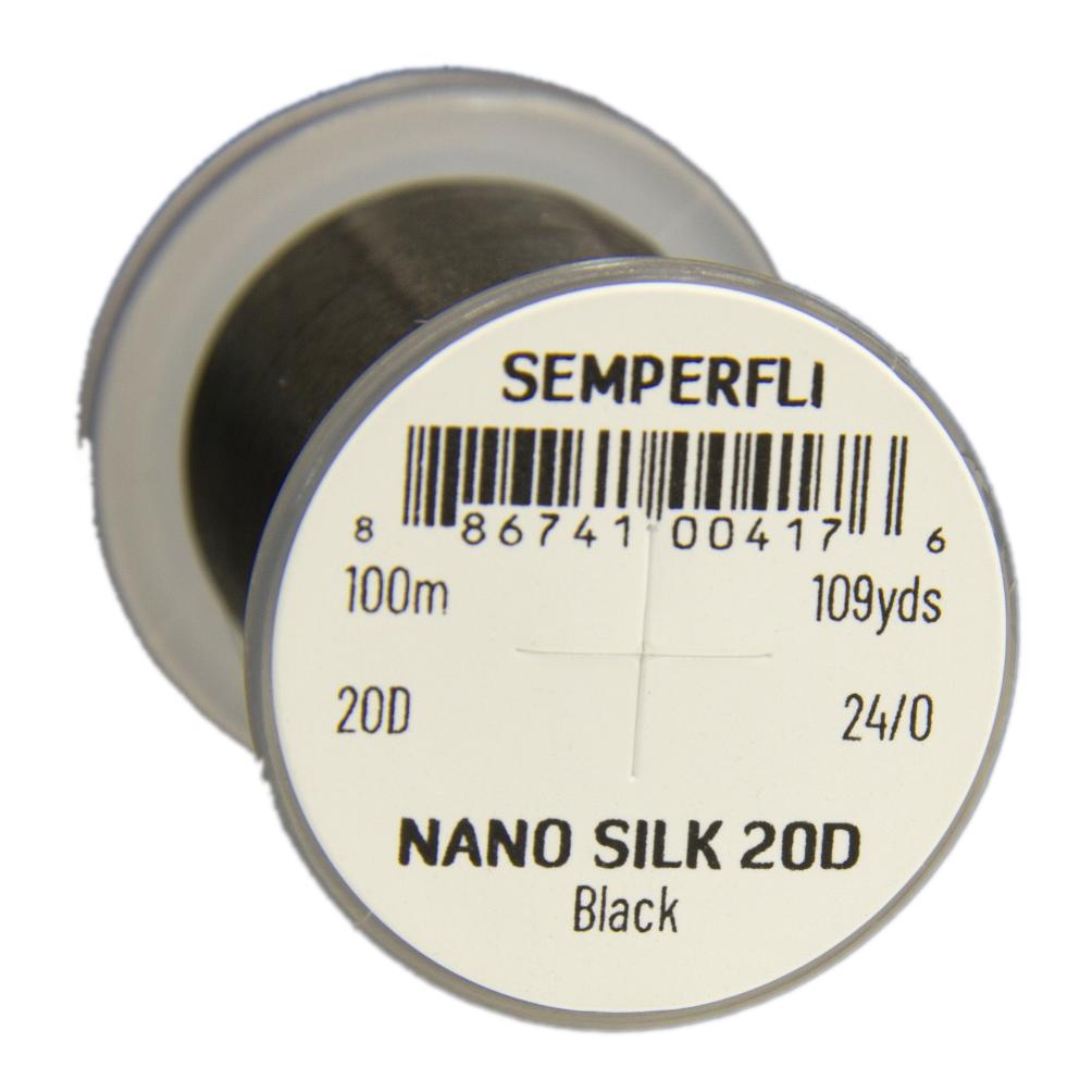 Image of Semperfli Nano Silk Pro 20D - Black - Bindefaden bei fischen.ch