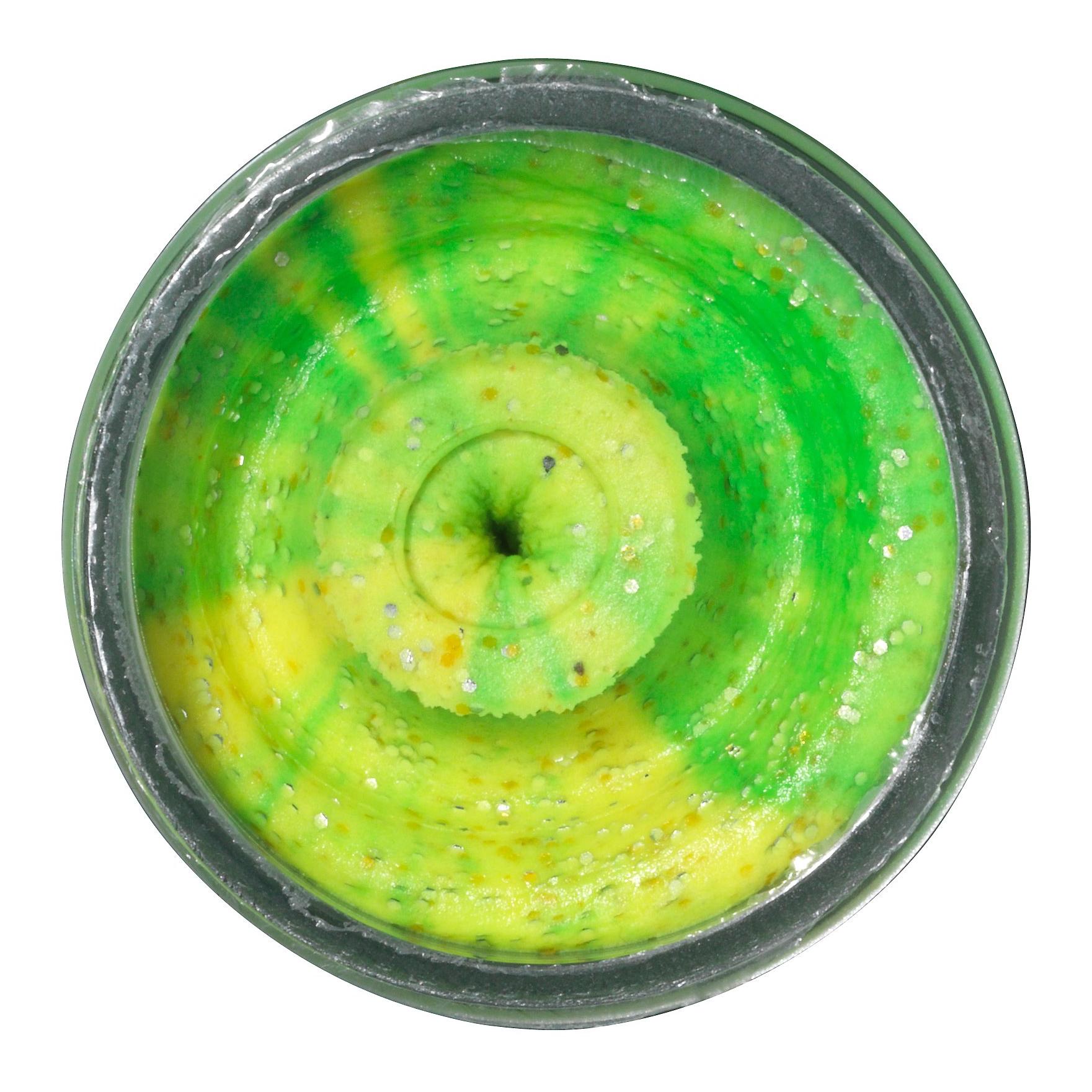 Image of Berkley Powerbait Natural Scent Fish Pellet Fl. Green Yellow Glitter - Forellenteig bei fischen.ch