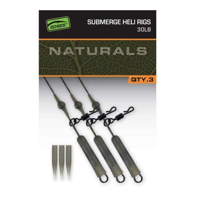 Edges Naturals Submerge Heli rigs 30lb x 3
