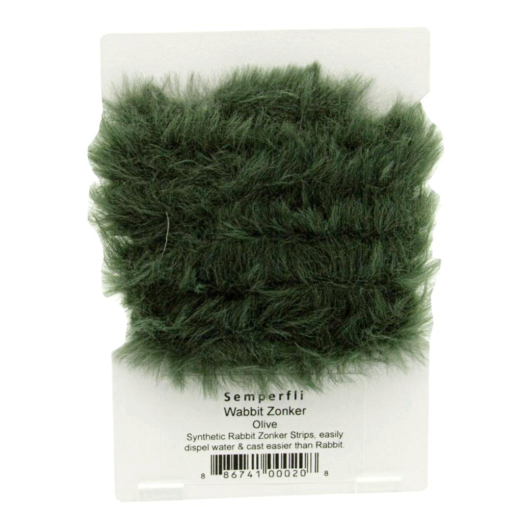 Semperfli Synthetic Rabbit Zonker - Olive