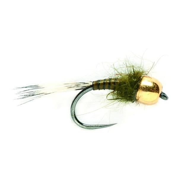 Image of Fulling Mill Skinny Biot Quill Olive Tungsten o.W. - Nymphe bei fischen.ch