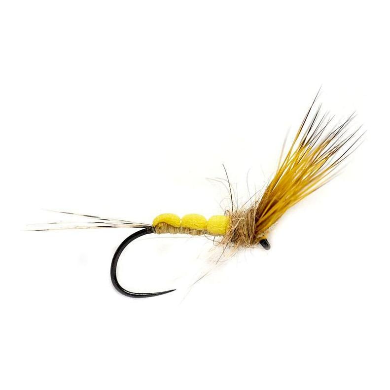 Image of Fulling Mill Foam Bodied Yellow May o.W. - Trockenfliege bei fischen.ch