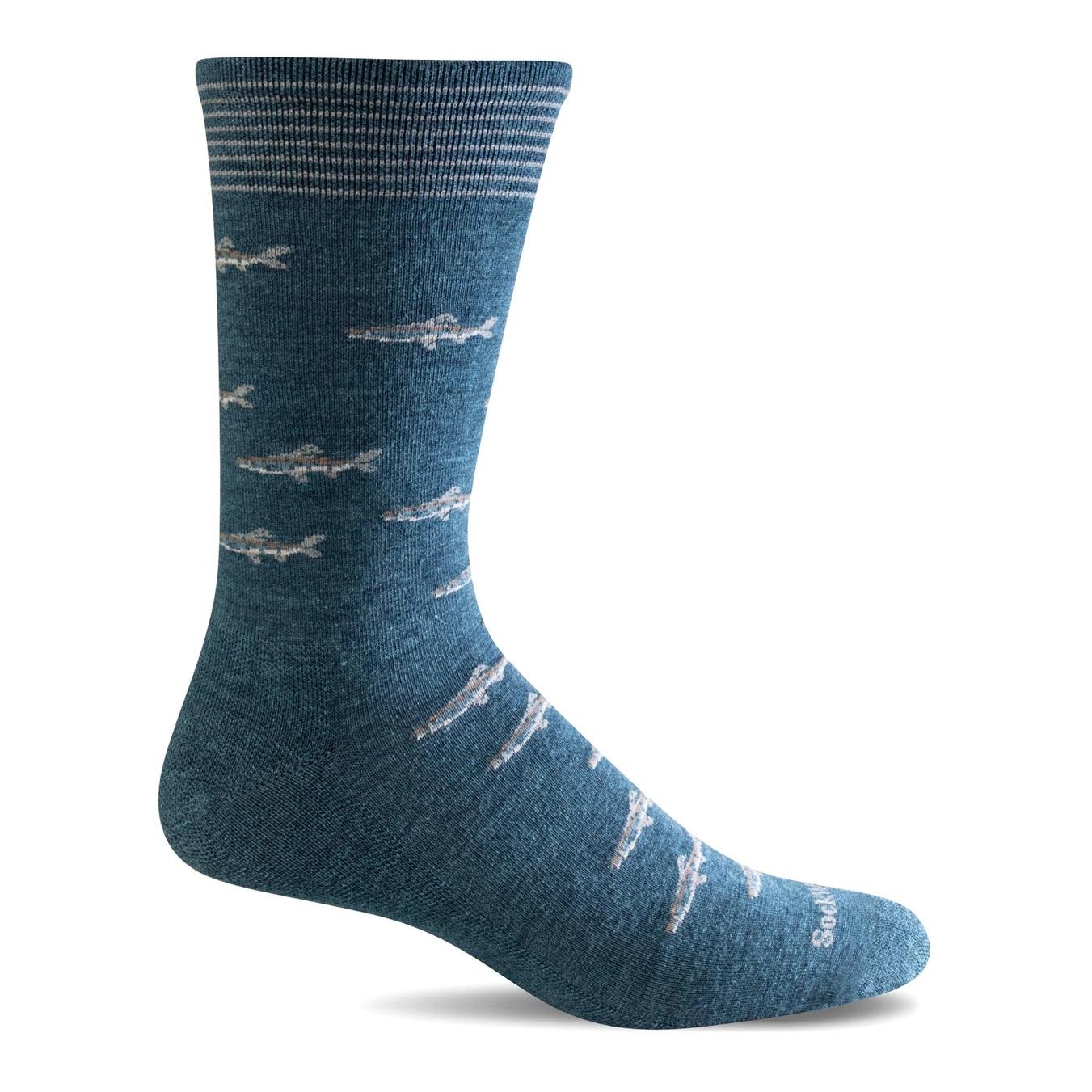 Image of SockWell Men's Gone Fishin' Essential Comfort Socks - Socken - Blue Ridge - bei fischen.ch