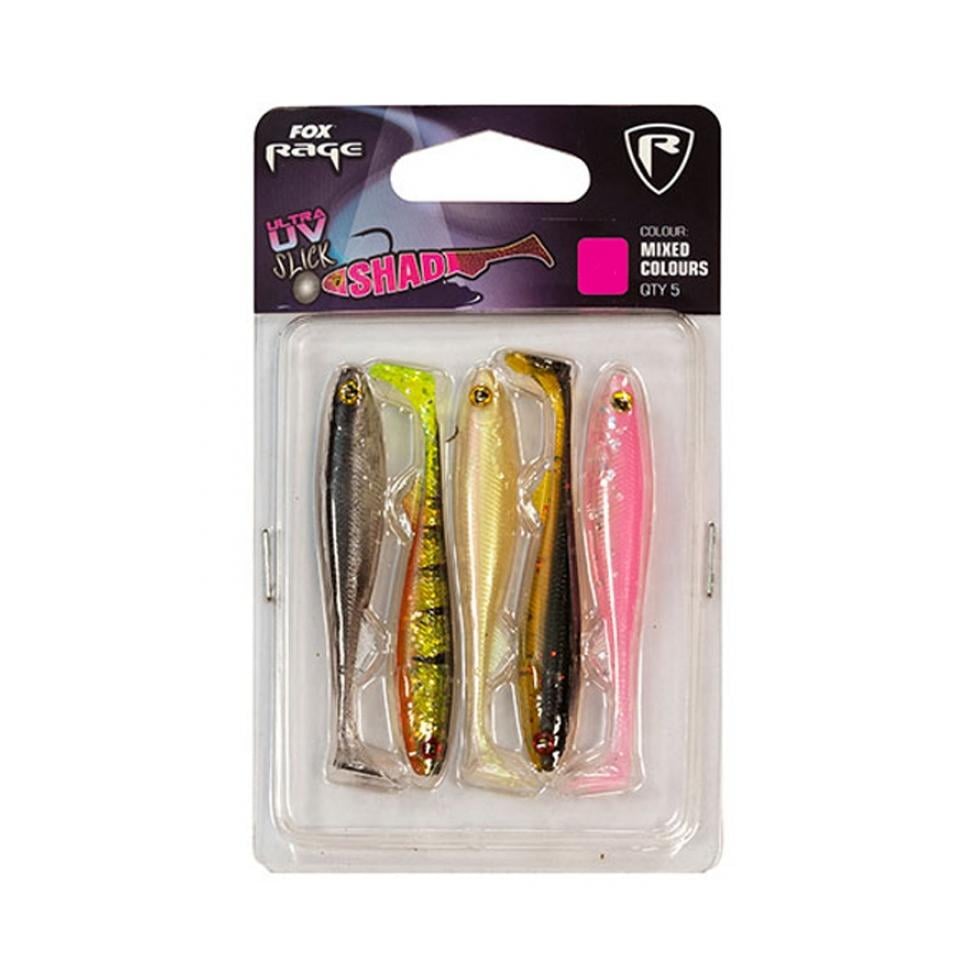Ultra UV Slick Shad Mixed Colours - Gummiköder