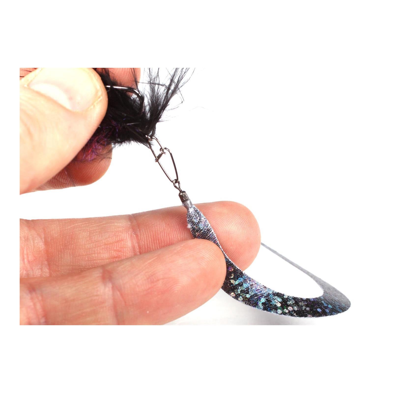 Wiggle Tail Børstemark Black - Streamer
