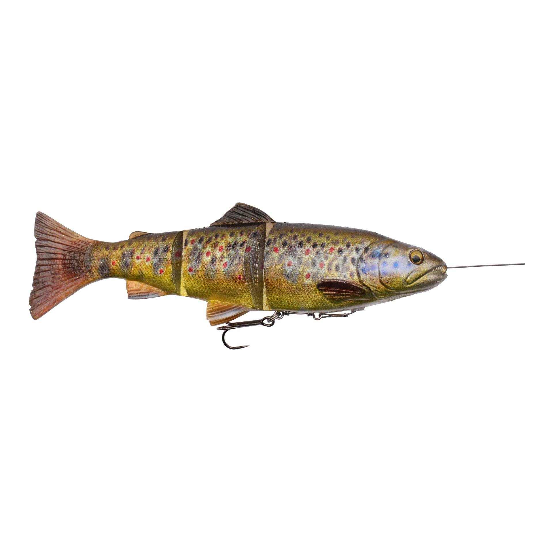 Image of Savage Gear 4D Line Thru Trout Dark Brown Trout MS - Swimbait bei fischen.ch