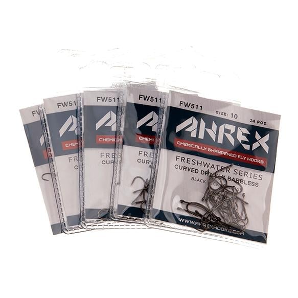 FW511 - Curved Dry Fly - Fliegenhaken