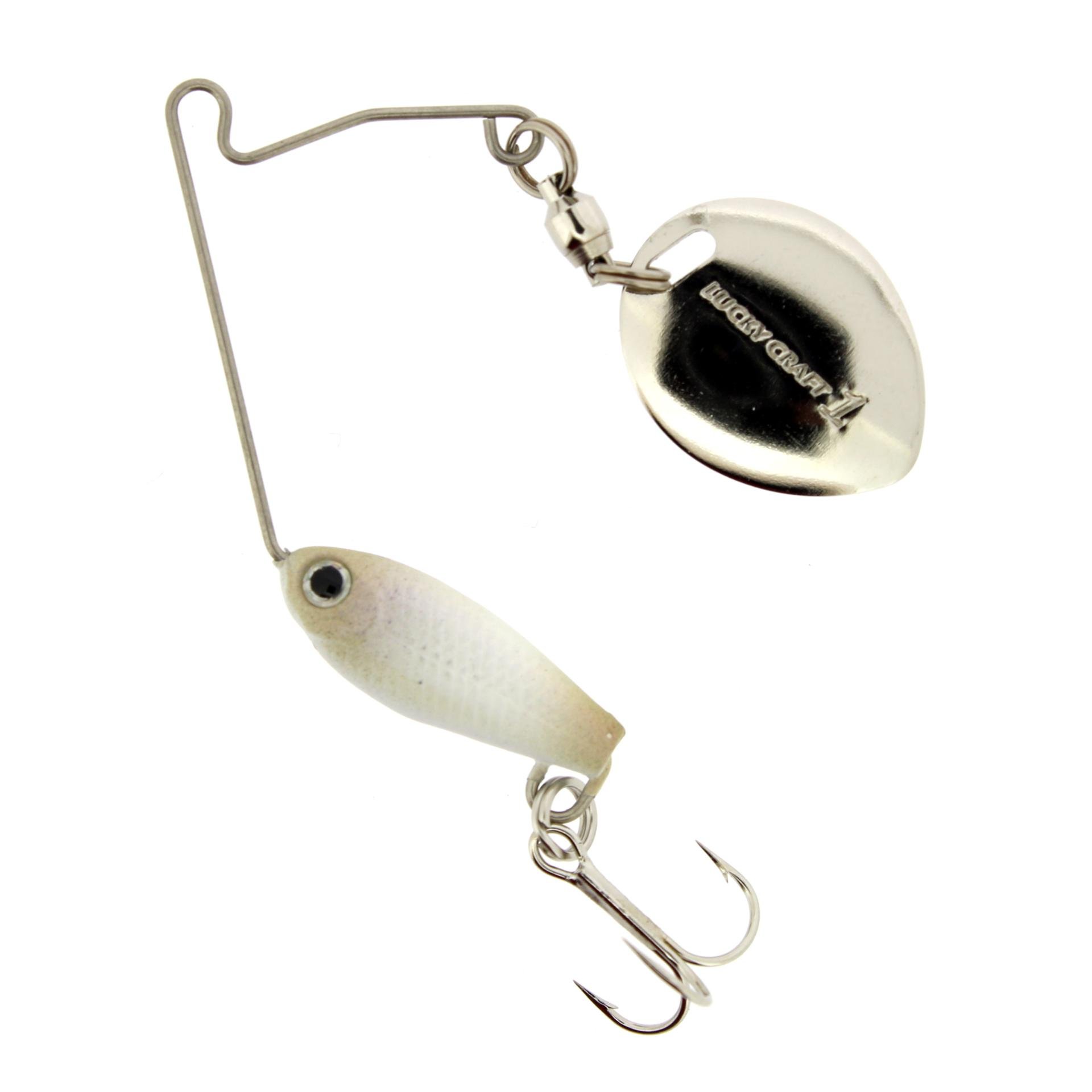 Lucky Craft Area's 1/8oz NC Shell White – Micro Spinnerbait - NC Shell White