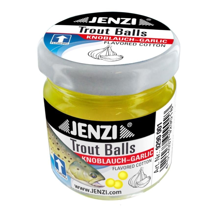 Image of Jenzi Trout Balls - Fluo-Gelb Knoblauch - bei fischen.ch