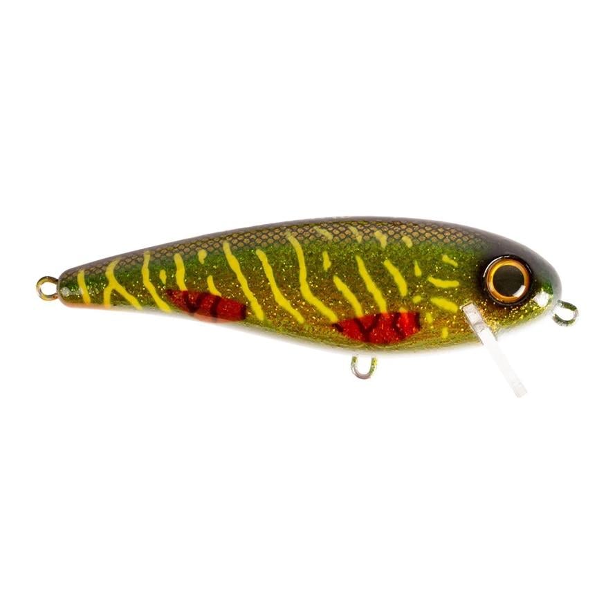 Image of Strike Pro Jonny Vobbler - Wobbler - Green Motoroil Pike UV - bei fischen.ch