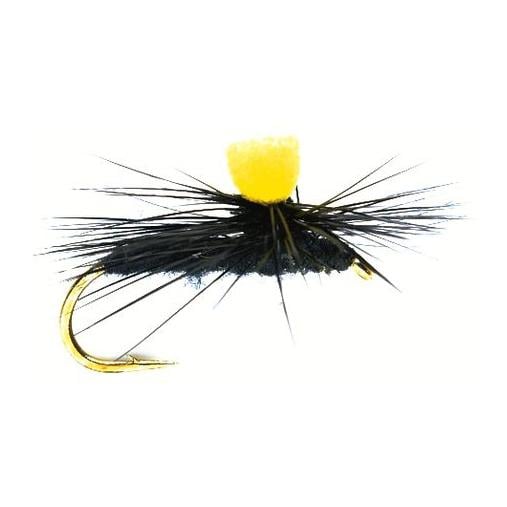 Image of Fulling Mill Black Gnat Hi-Vis Parachute - Trockenfliege bei fischen.ch