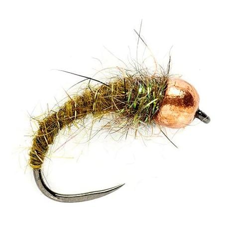 Image of Fulling Mill Kupfer & Olive Tungsten o.W. - Nymphe bei fischen.ch